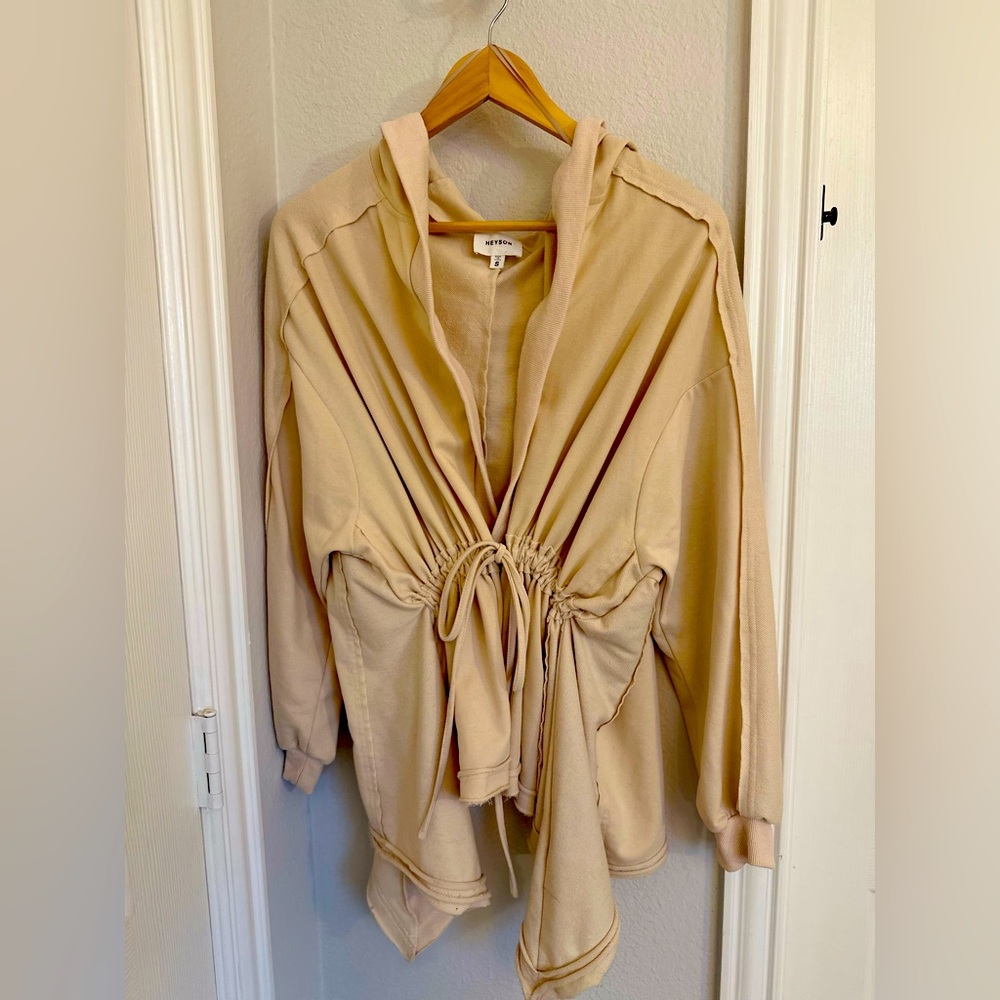 Cinch cardigan in cream